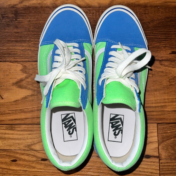 Vans Blue and Green Shoes - Picture 6 of 10